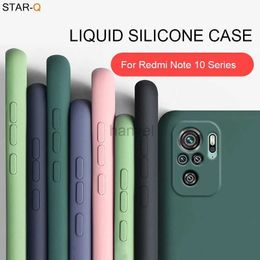 Mobiele Telefoon Gevallen Nieuwe Vloeibare Siliconen Case Voor Redmi Note 10 Pro Max 10S Originele Camera Beschermende Soft Covers op Note10 2442