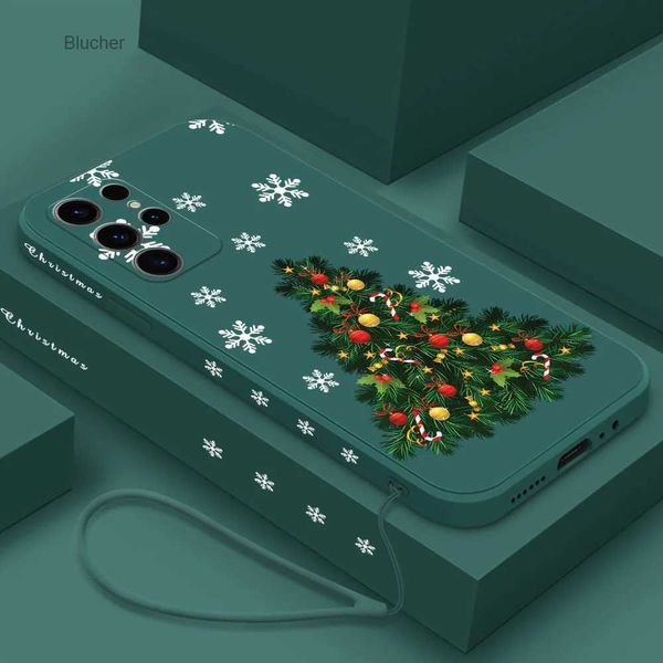 Fundas para teléfonos móviles Funda de regalos de año nuevo para Samsung Galaxy S23 S22 S21 S20 Ultra Plus S21 FE S20 FE Note 20 Ultra S23Ultra 5G Funda de silicona FundasL2402