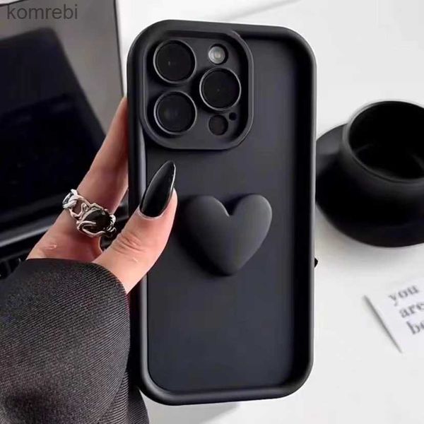 Cas de téléphone portable Note12 Mignon 3D Love Heart Case pour Redmi Note 12 13 Pro Plus 5G 12 Turbo 11 10Pro Max 12S 11S 10S 10C 12C 13C 4G CoverL240110