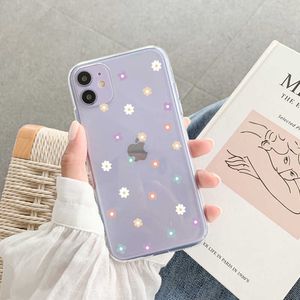 Études de téléphone portable Ottwn Love Heart Transparent Couples Cas de téléphone pour iPhone 11 12 Pro Max Mini XR XS MAX 7 8 plus SE 2020 Soft TPU Couverture arrière Z03165B6U