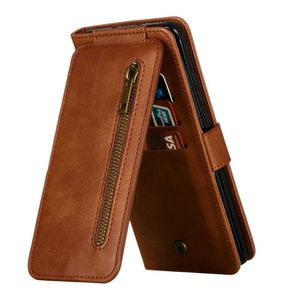 Étuis de téléphone portable P30Lite P30 Pro P40 Pro Plus Flip Case Zipper Multifonction Fente en cuir pour Huawei P40 Lite E Case Wallet Cover Huawei P 40 30 W221012