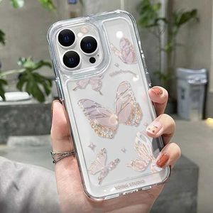 Cas de téléphones portables Case de téléphone pour Galaxy S22 Ultra Case S23 S21 S20 FE S10 plus A05 A04E A04S A02S A03S A11 A10S Soft Butterfly Funda Cover