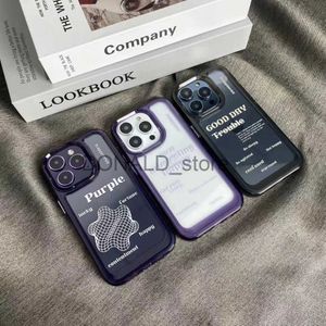 Cajas del teléfono celular Caja del teléfono para iPhone 11 12 13 14 15 Pro Max Mini Plus Vidrio acrílico Carcasa transparente Cubierta protectora J231206