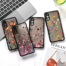 Cas de téléphones portables Case de téléphone pour Samsung Galaxy S24 Plus Case Samsung S23 Ultra S22 S21 S20 Fe Note 20 Ultra 10 Plus Hard Matte Cover Funda Bumper