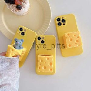 Estuches para teléfonos celulares Funda para teléfono para Apple Funda para teléfono para Iphone 7 8 Sistema de curación Pinch Music Cute Cheese Mouse TPU Funda protectora para teléfono móvil x0731