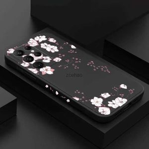 Étuis de téléphone portable Plum Blossom Field Wind Phone Case pour Samsung Galaxy S23 Ultra Case S22 Plus S21 FE A14 A34 A54 A13 A33 A53 A32 A52 Soft CoverL240105