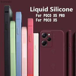 Étuis de téléphone portable Poco X5 Pro 5g housse de téléphone coque de téléphone en Silicone liquide pour POCO X5 PRO 5G X5Pro X 5 POCOX5PRO 5G 6.67 pouces CaseL240110