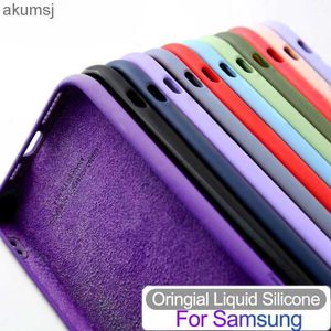 Mobiele Telefoon Gevallen S 24 23 22 21 20 10 Vloeibare Siliconen Telefoon Case Voor Samsung Galaxy S24 S23 Ultra S22 S21 S20 FE S10 Plus Zachte Schokbestendige Cover YQ240221