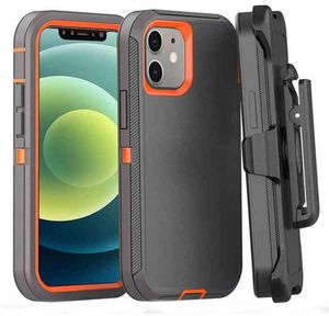 Mobiele telefoon hoesjes Schokbestendig bumper telefoonhoesje voor iPhone 14 13 12 11 Pro Max XS Max XR X 7 8 Plus SE 2020 Riemclip Robuuste Defender Cover T2209214284186