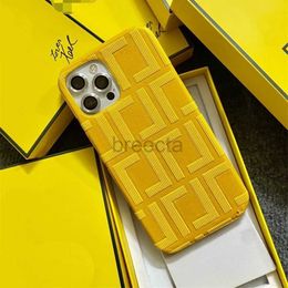 Cajas de teléfonos celulares Cajas a prueba de golpes 10 colores Caja de cuero Carta Diseñador de lujo Para mujer para hombre iPhone 14 13 11 12 Pro 7 8 X XS Alta calidad 240304