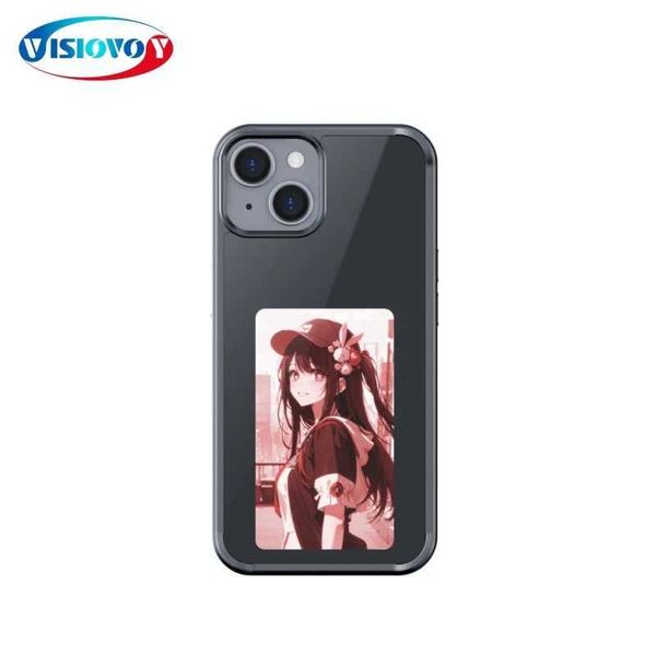 Caisses de téléphone portable Étui de téléphone SMART NFC pour 13 14 15 Pro Max E Couverture de téléphone à l'encre Téléphone Famille Couples Photos Mémorables Fundas Anime Caractères Cas 240423