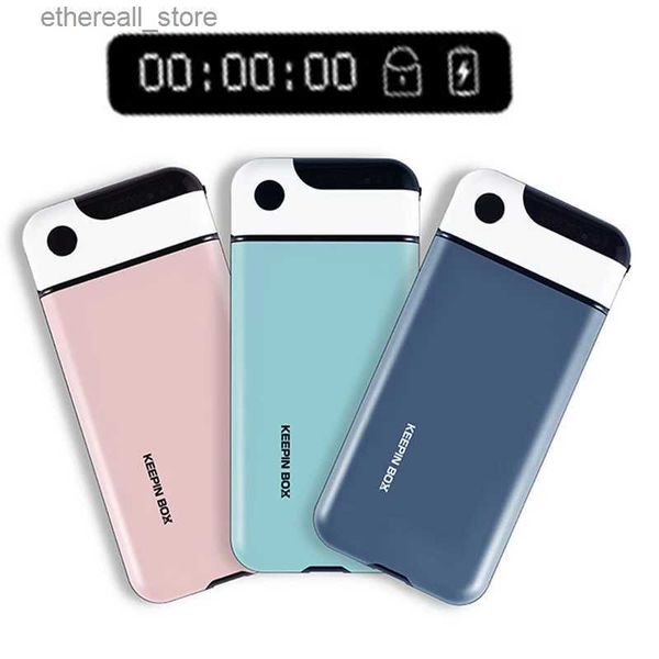 Étuis pour téléphones portables Smart Phone Timer Lock Box Étudiants Auto-discipline Lockbox Timing Lock Phone Case Auto-discipline Phone Box Améliorer l'efficacité Q231021