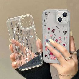 Cas de téléphones portables Case de téléphone à fleurs doux pour l'honneur 90 70 50 80 100 Case Pro Nova 10 11 Pro 9 SE P60 P30 P40 P50 Pro Mate 50 Pro Clear Cover