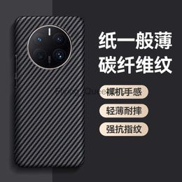 Étuis de téléphone portable Convient pour Huawei P40Pro + étui de téléphone en fibre de carbone ultra-mince RS étui respectueux de la peau Mate60pro étui de protection anti-empreintes digitales HKD230913
