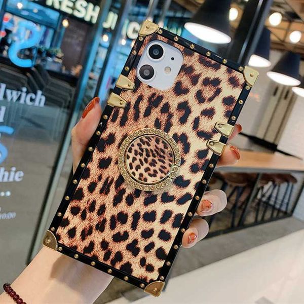 Cajones de teléfonos celulares adecuados para iPhone 13 Case de teléfono de la marca LEOPARD PRINTO PLAZO NUEVO NOTA20 Ultra Protective H240419