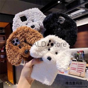 Coques pour téléphones portables Teddy Dog Convient pour Apple 13ProMax/12pro Plush Phone Case iPhone 11X/XS J230719