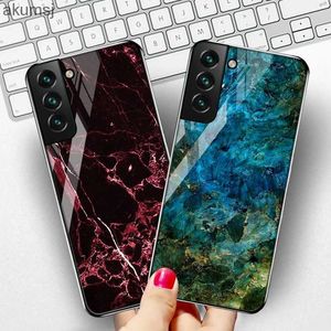 Mobiele telefoon hoesjes Gehard glas hoesje voor Samsung S22 Ultra Funda Samsung Galaxy S23 Plus S21 FE S20 FE A53 5G A54 A52 A52s A51 A34 Cover Bumper YQ240221