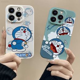 Cajas para teléfonos celulares La nueva carcasa de película de Doraemon, todo incluido, es adecuada para iPhone 14, carcasa para teléfono móvil, funda protectora para Iphone13pro, carcasa dura L230916