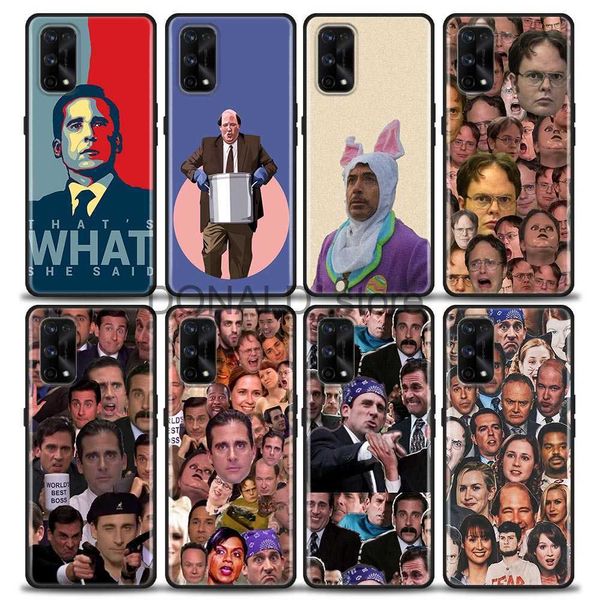 Coques de téléphone portable The Office TV Show Fun To Phone Shell pour Realme XT GT GT2 5 6 7 7i 8 8i 9i 9 C17 Pro 5G SE Master Neo2 Housse souple Fundas J230620