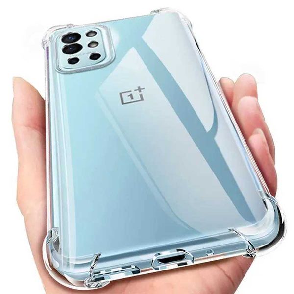 Cas de téléphones portables Case d'amortisseur transparent pour OnePlus 7 8 9 10 Pro 11 ACE SILICONE SHOCK NORD CE 2 LITE 2T N10 N20 N100 N200 N300 COUVERTURE DE BACK 240423