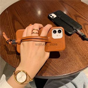 Caisses de téléphone portable Designer Brown 15Promax bracelet de bracele