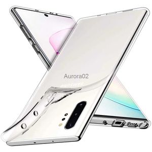 Étuis de téléphone portable étui Transparent Ultra mince pour Samsung Galaxy Note 10 + 10 Plus coque souple en Silicone Transparent Pro yq240330