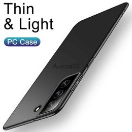 Étuis de téléphone portable Étui rigide ultra mince pour Samsung Galaxy S20 Fe S21 Note 20 9 8 10 S9 S8 Plus S10e Lite Couverture arrière de couleur unie mate yq240330