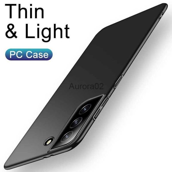 Étuis de téléphone portable Étui rigide ultra mince pour Samsung Galaxy S20 Fe S21 Note 20 9 8 10 S9 S8 Plus S10e Lite Couverture arrière de couleur unie mate yq240330