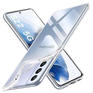 Étuis de téléphone portable Étui souple en silicone ultra mince pour Samsung Galaxy S23 S22 S21 S20 FE Note 20 10 Plus Coque arrière transparente transparente TPU yq240330