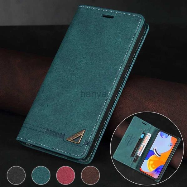 Fundas para teléfono móvil con tapa magnética antirrobo, Funda de cuero para Redmi Note 13 Pro 12S 11 10 9 8 13C 12 12C 10C X6 C65 13T 2442