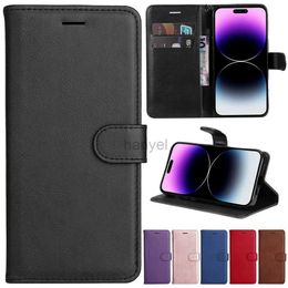 Étuis de téléphone portable Portefeuille Étui en cuir à rabat magnétique pour iPhone 15 Pro Max 14 Plus 13 Mini 12 11 SE 2022 2020 X XR XS 8 7 6 6S Stand Cover Shell 2442