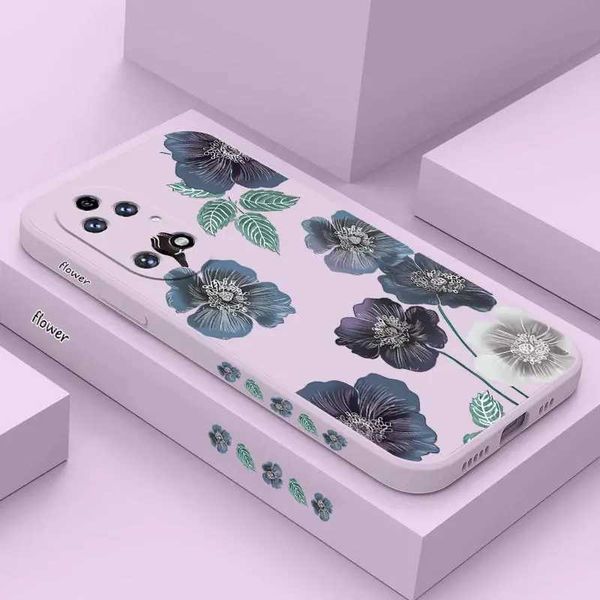 Cas de téléphone portable World of Flowers Silicone Phone Case pour Huawei P50 P40 P30 P40 Lite P20 Pro Nova 10se 9se Mate 50 40 30 Pro Cover