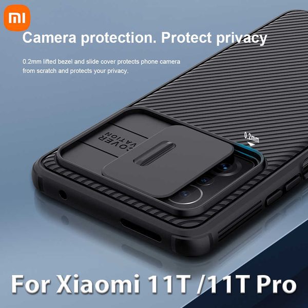 Étuis pour téléphones portables Xiaomi pour 11T Pro CamShield Slide Lens Back Cover Mi Camera tection W221014