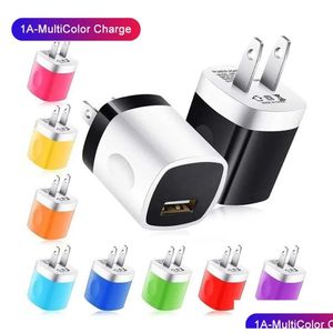 Cargadores de teléfonos celulares 5V 2.1A 1A Adaptador de corriente de viaje Cargador de pared para el hogar Enchufe de carga para Huawei Puertos USB individuales duales Entrega de entrega P Dh1I9