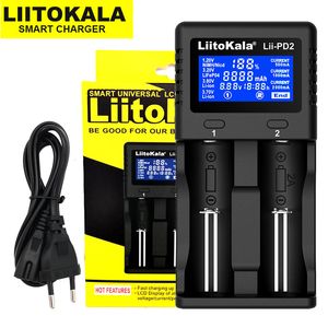 Cargadores de teléfonos móviles LiitoKala Lii-PD2 Lii-PD4 Lii-S6 Lii500 cargador de batería para 18650 26650 21700 18350 AA AAA 3.7V3.2V1.2V baterías de litio NiMH 230206