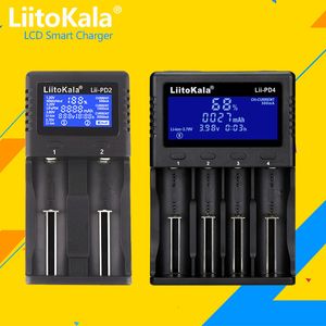 Chargers van mobiele telefoons liitokala lii-pd2 lii-pd4 lii-s8 lii-500 lii-600 lii-pl2 batterijlader voor 18650 26650 21700 AA AAA 3.7V lithium nimh batterij 230206