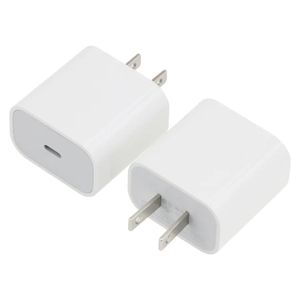 Cargadores de teléfonos celulares Tipo C Cargador de pared PD 20W Carga rápida Viaje Inicio Adaptador de corriente móvil Enchufe de EE. UU. Para teléfono inteligente Entrega de gota P DHT8I