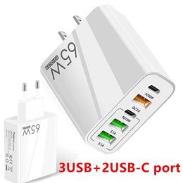 Chargeurs de téléphone portable USB C chargeur charge rapide 65W Type PD QC3 0 adaptateur mobile pour Realme oneplus tablette 231019