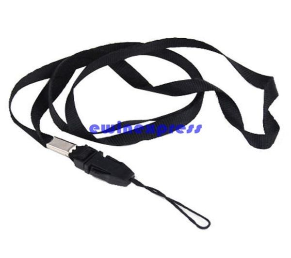 Téléphone portable Charmes Boutelles Black Lonyard Neck Strap For Id Pass Card Badge Phone Phone Haider Camera7509717