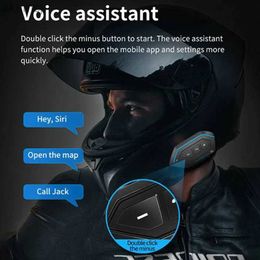 Écouteurs pour téléphone portable 2 pièces X6 casque Bluetooth casque BT5.0 800MA moto équitation appel sans fil stéréo Anti-brouillage casque étanche YQ240304
