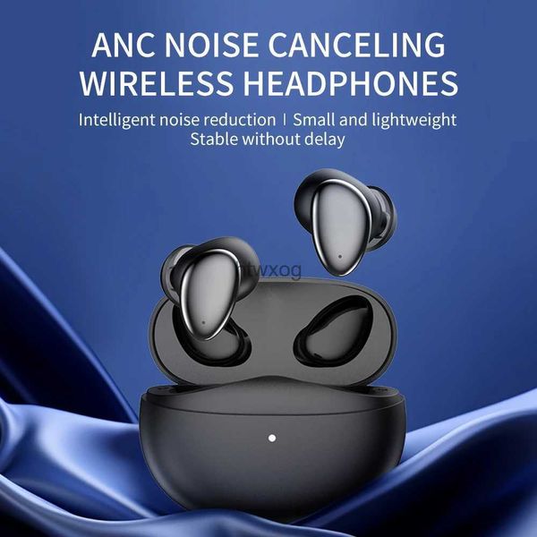 Écouteurs pour téléphones portables ANC sans fil Bluetooth écouteurs antibruit Bluetooth 5.2 casque HD appel TWS écouteurs confortable casque côté dormeur YQ240105