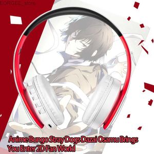 Mobiele telefoon oortelefoons gratis verzending anime bungo zwerfhonden dazai osamu cosplay stereo draadloze hoofdtelefoon bluetooth headset sport oortelefoon y240407