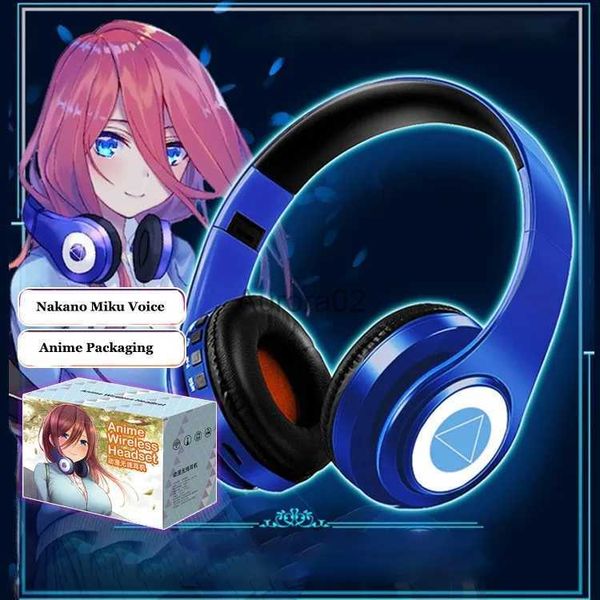 Auriculares para teléfono celular Anime Nakano Miku Cosplay Auriculares Auriculares Bluetooth Los quintillizos por excelencia Auriculares inalámbricos Auriculares para juegos YQ231120