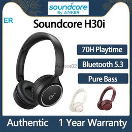 Mobiele telefoon-oortelefoon Anker Soundcore H30i Draadloze Bluetooth-hoofdtelefoon On-ear Opvouwbare bas 70 uur Lange speeltijd Gaming-headset met microfoon YQ240219