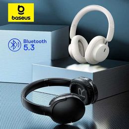 Écouteurs pour téléphones portables Baseus Bowie D03 écouteurs sans fil Bluetooth 5.3 pilote d'écouteurs 40 mm 30 heures de temps de lecture écouteurs sans fil/filaires Q240321