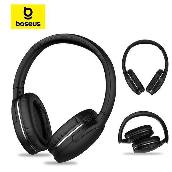 Écouteurs pour téléphones portables Baseus D02 Pro casque sans fil Bluetooth écouteurs stéréo HIFI casque de Sport pliable avec câble Audio pour tablette iPhone YQ240120