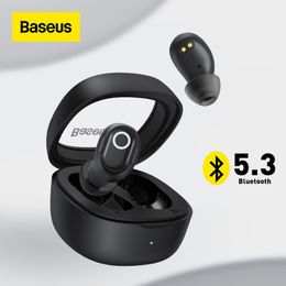 Écouteurs pour téléphones portables Baseus WM02 Casque sans fil TWS Bluetooth 5 3 Mini et compact Port confortable 25 heures d'autonomie de la batterie 230403