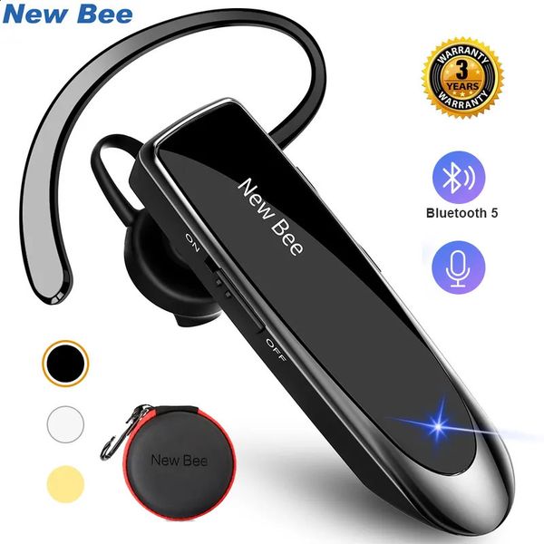 Écouteurs de téléphone portable Bee Bluetooth Casque V5.0 Écouteurs sans fil avec micro 24 heures Écouteurs Mini mains libres 231109