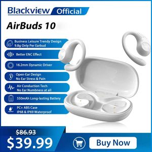 Mobiele telefoon-oortelefoon Blackview Airbus 10 Echte draadloze stereohoofdtelefoon Sport Open oor Luchtgeleiding Bass-oortelefoon Bluetooth 5.2-oortelefoon Siri Q240321