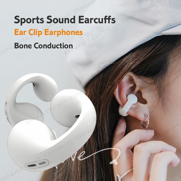 Écouteurs de téléphone portable Conduction en os Bluetooth 53 Boucle d'oreille Écouteur sans fil casque étanché